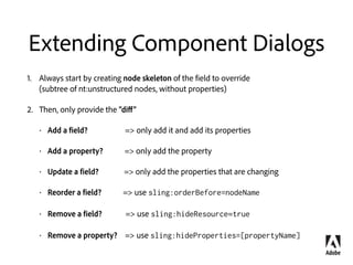 Common definition
Page properties
=
Fields of Page component
dialog
 