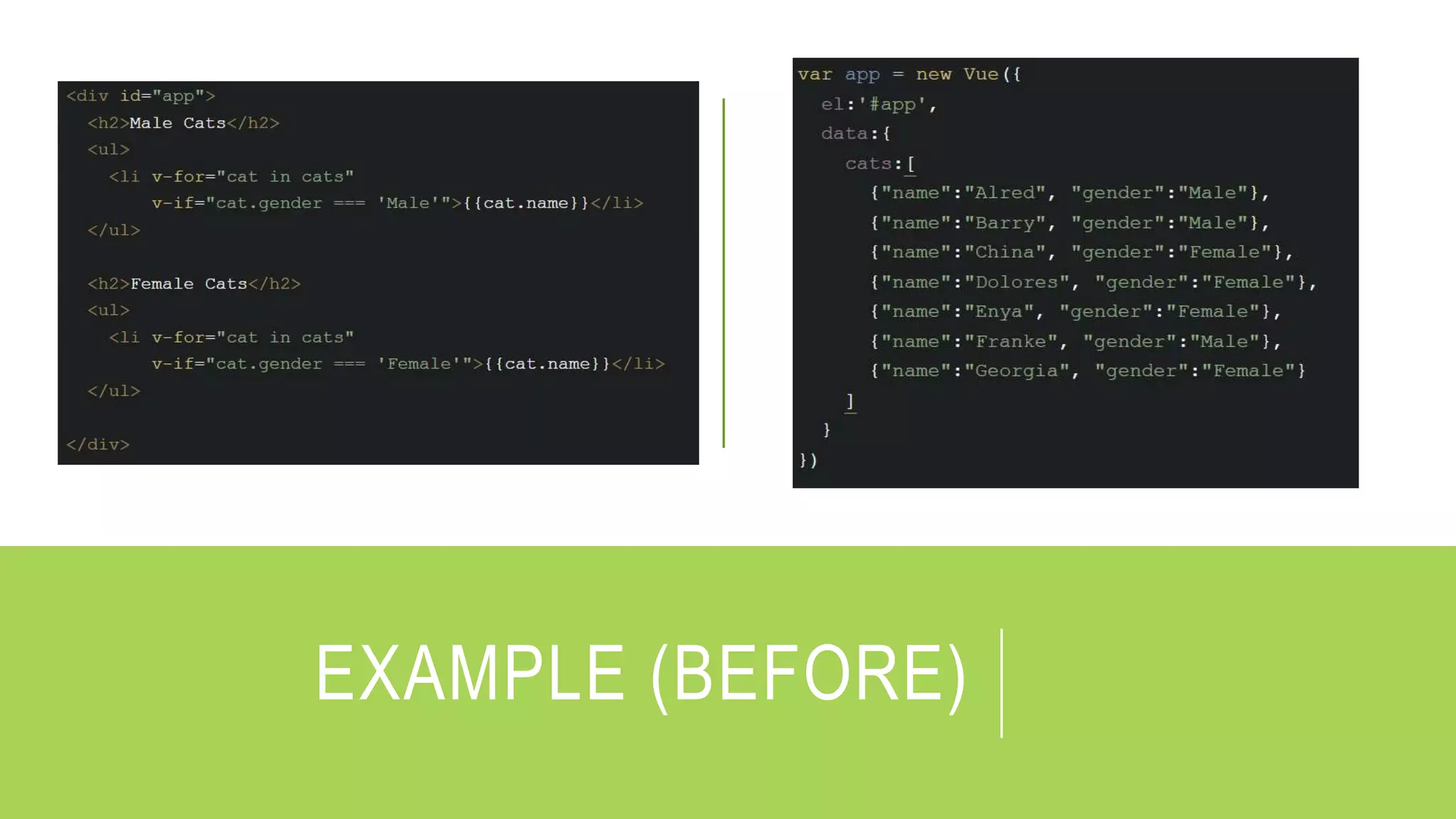 EXAMPLE (BEFORE)
 