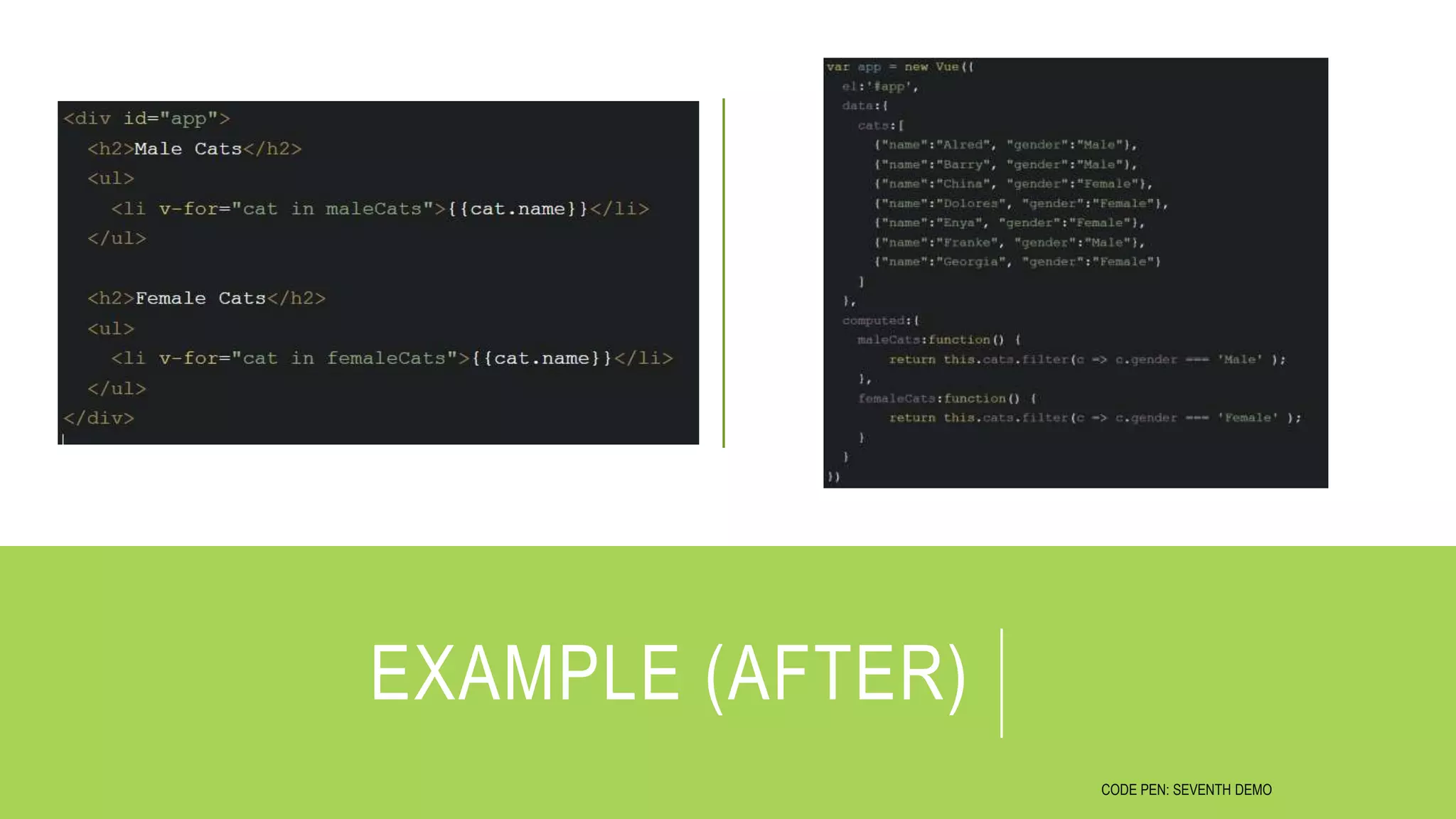 EXAMPLE (AFTER)
CODE PEN: SEVENTH DEMO
 