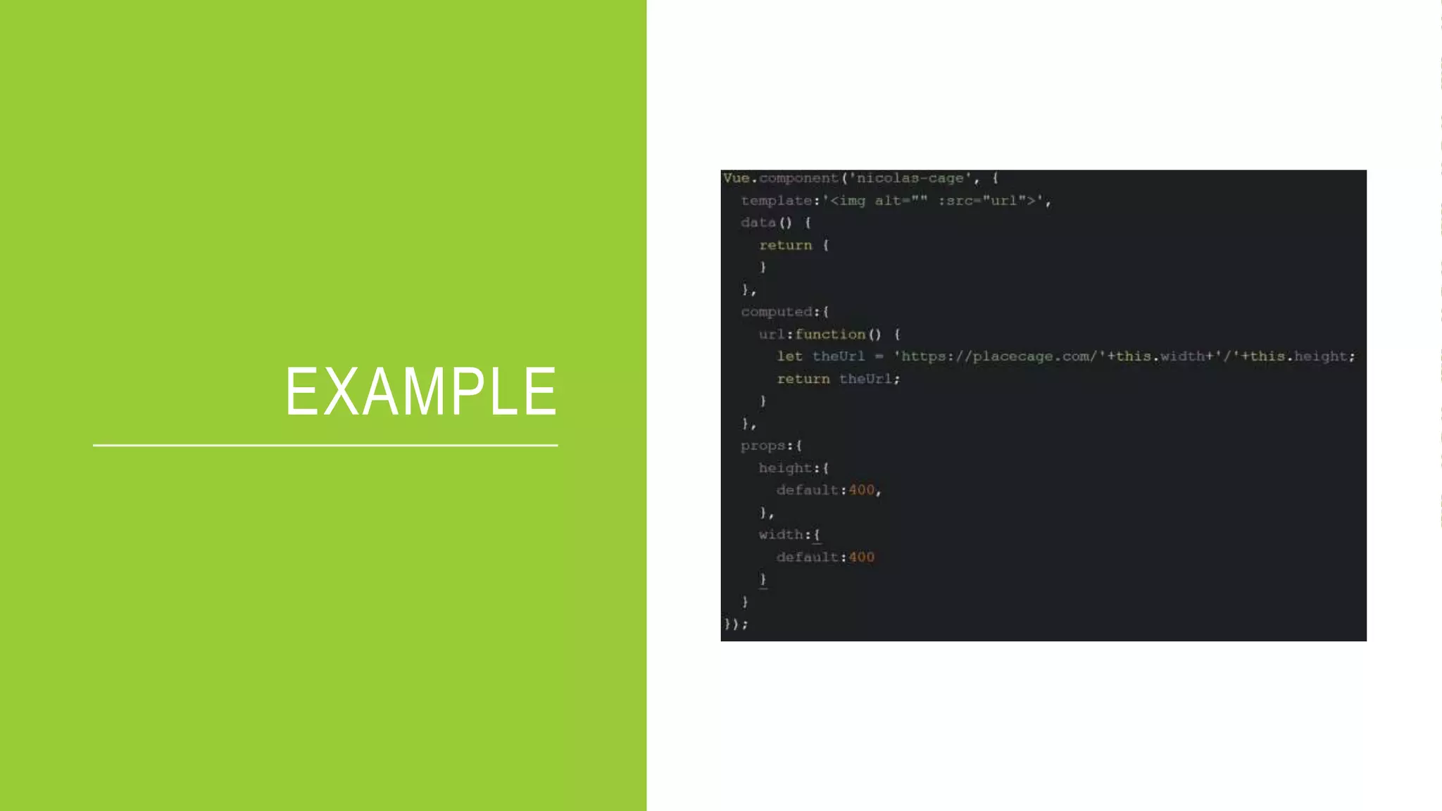 EXAMPLE
 