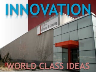 INNOVATION


WORLD CLASS IDEAS
 
