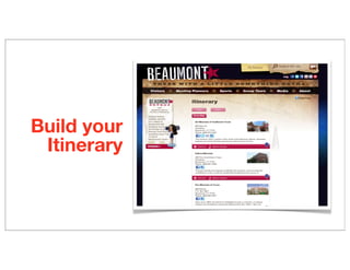 Build your
Itinerary
 