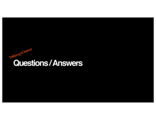 Questions/Answers
Takingithome
 