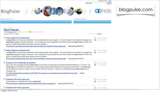 blogpulse.com




Tuesday, June 22, 2010
 