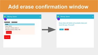 Add erase confirmation window
 