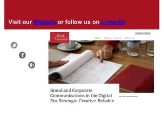 Klenk & Hoursch 12
Visit our Website or follow us on LinkedIn
 