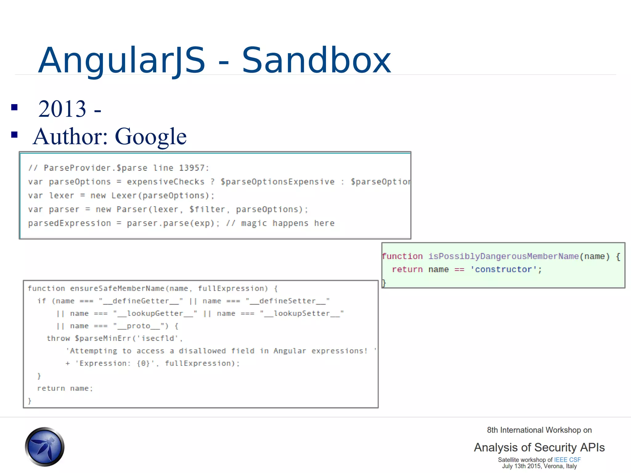 AngularJS - Sandbox  2013 -  Author: Google 