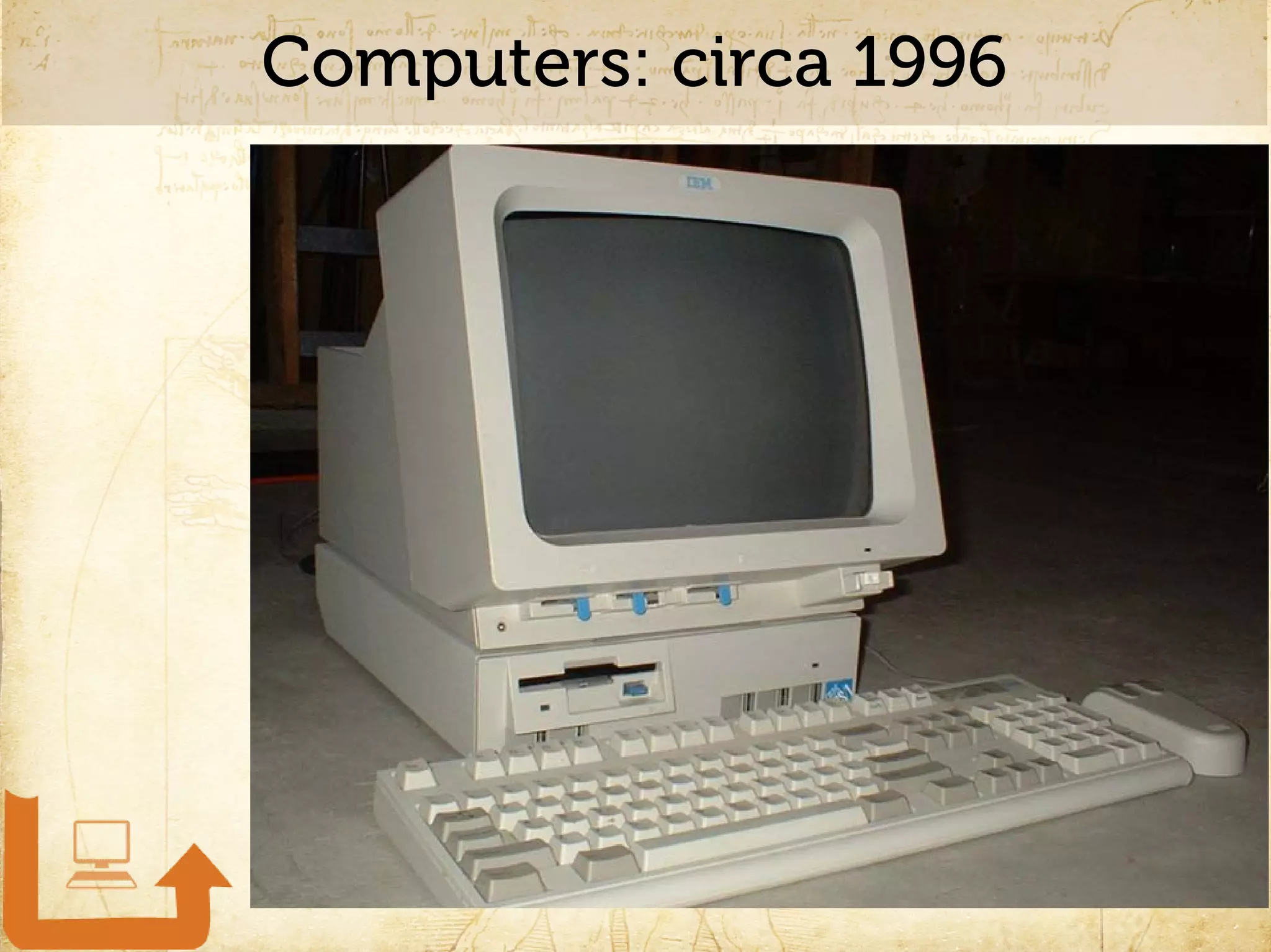 Computers: circa 1996
 