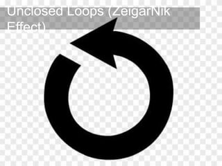 Unclosed Loops (ZeigarNik
Effect)
 