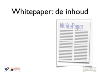Whitepaper: de inhoud
 