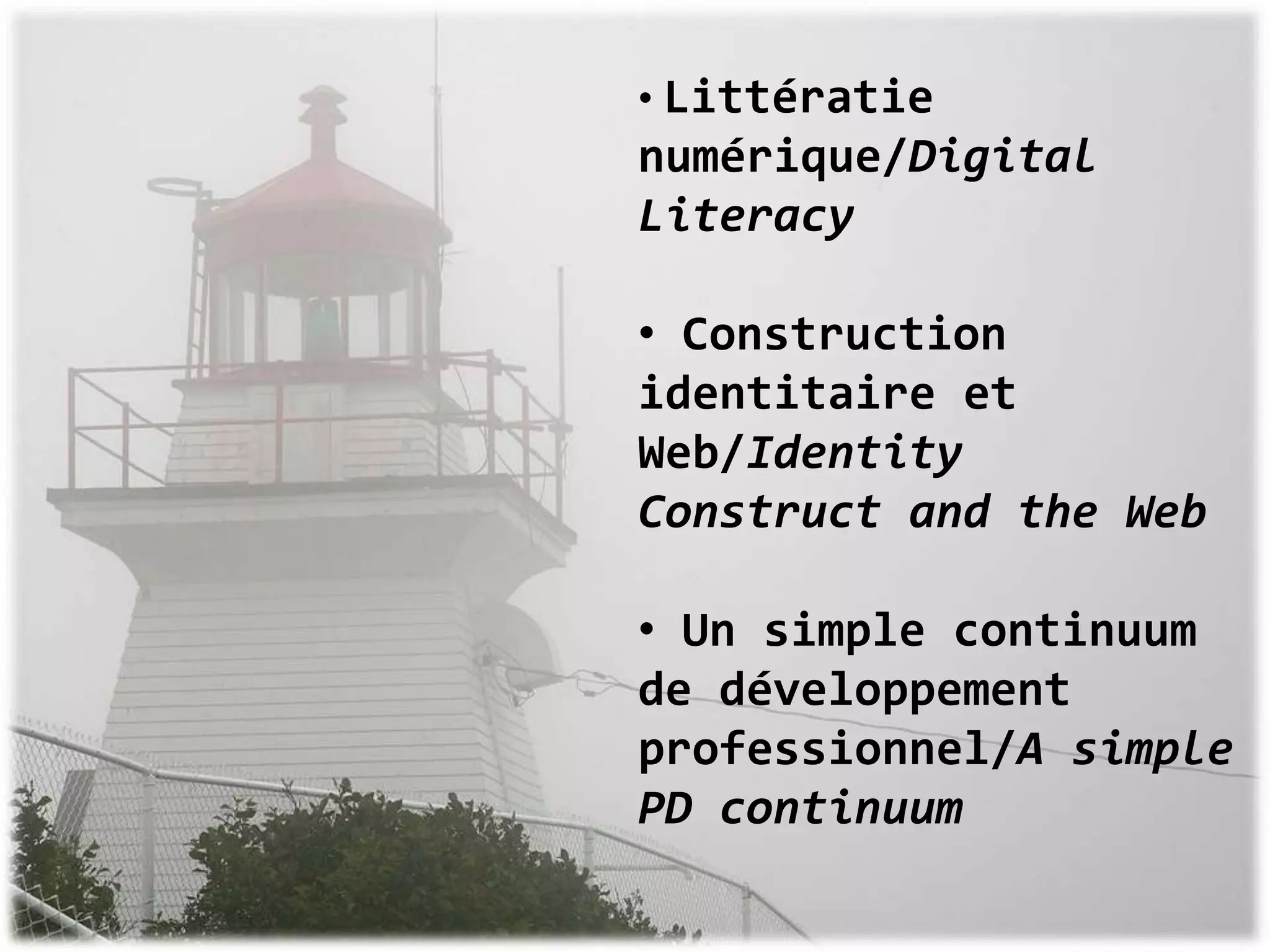 Littératie numérique/Digital Literacy