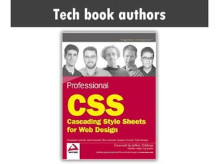 Tech book authors
 