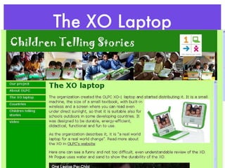 The XO Laptop