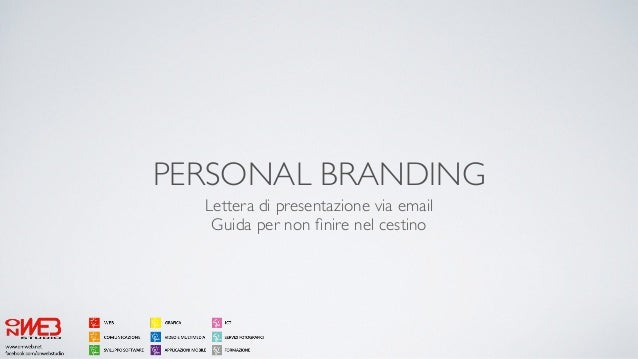 Presonal Branding La Lettera Di Presentazione