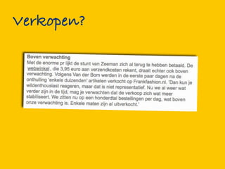 Verkopen?
 