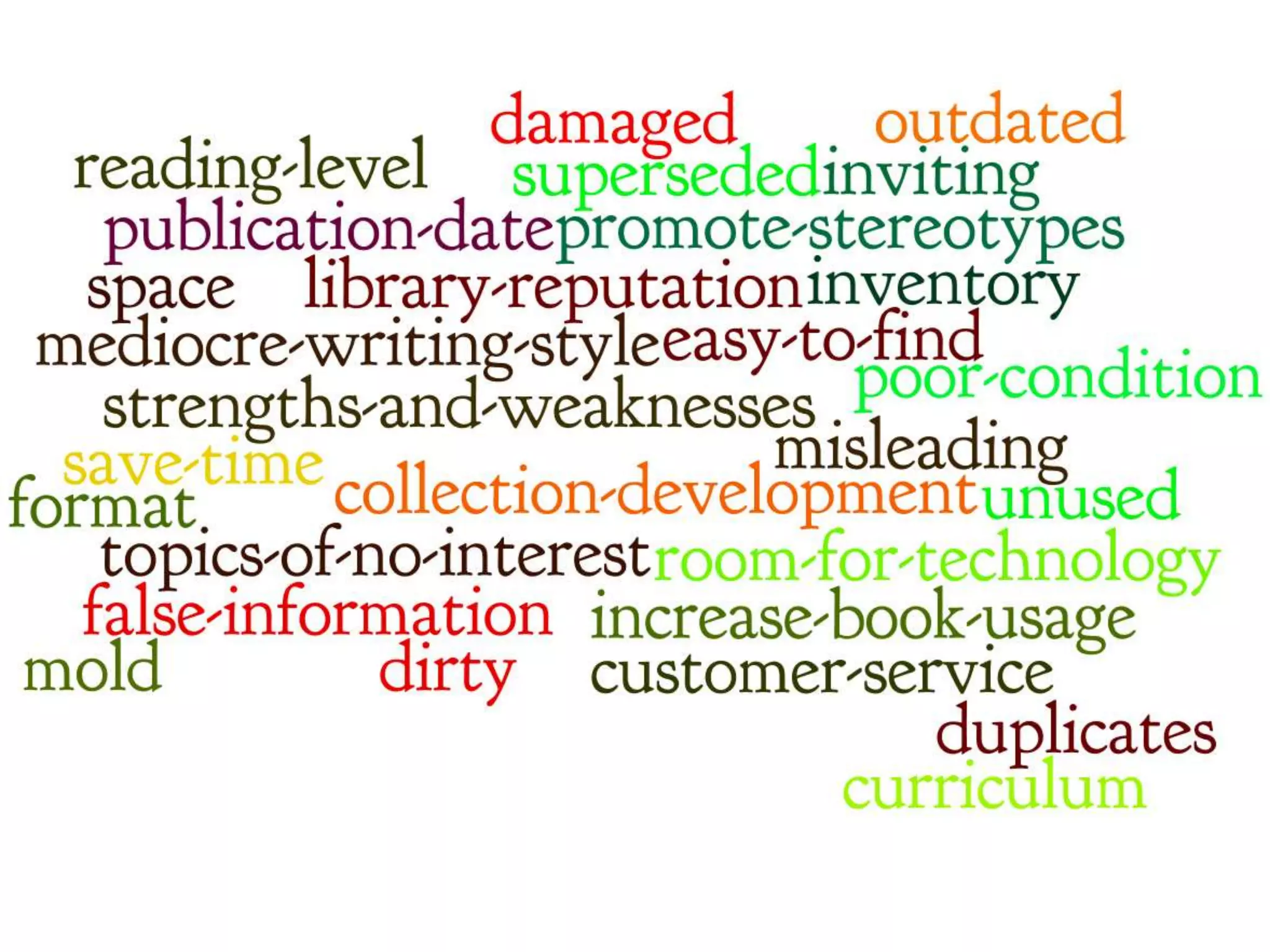 Discard donations & gifts