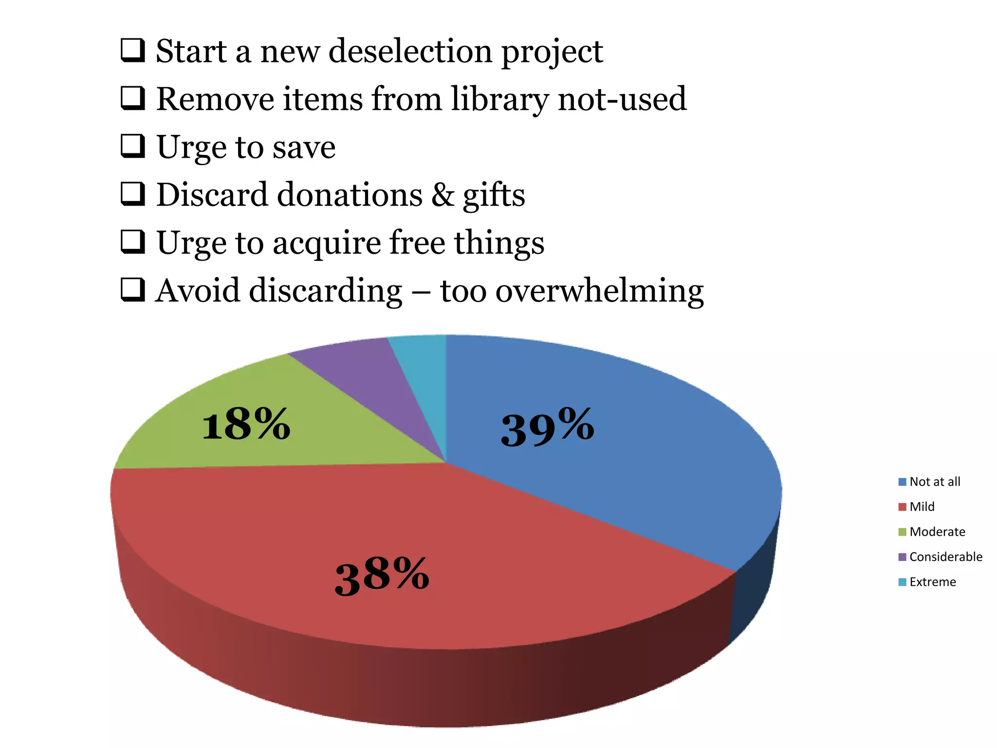 Start a new deselection project