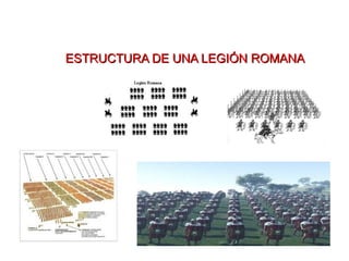 ESTRUCTURA DE UNA LEGIÓN ROMANAESTRUCTURA DE UNA LEGIÓN ROMANA
 