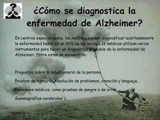 ¿Qué causa la enfermedad de Alzheimer? 