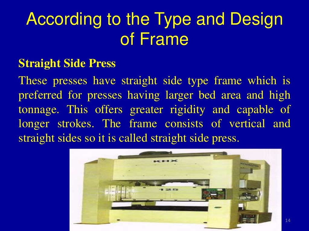 Classification and Types of Press