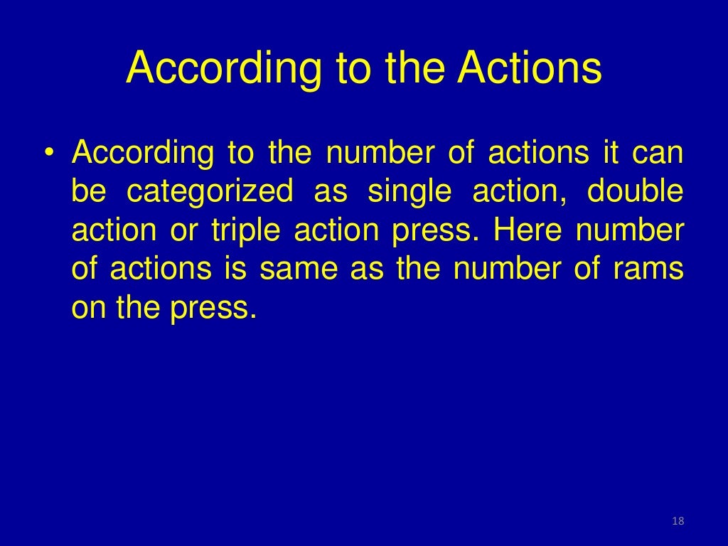 Classification and Types of Press