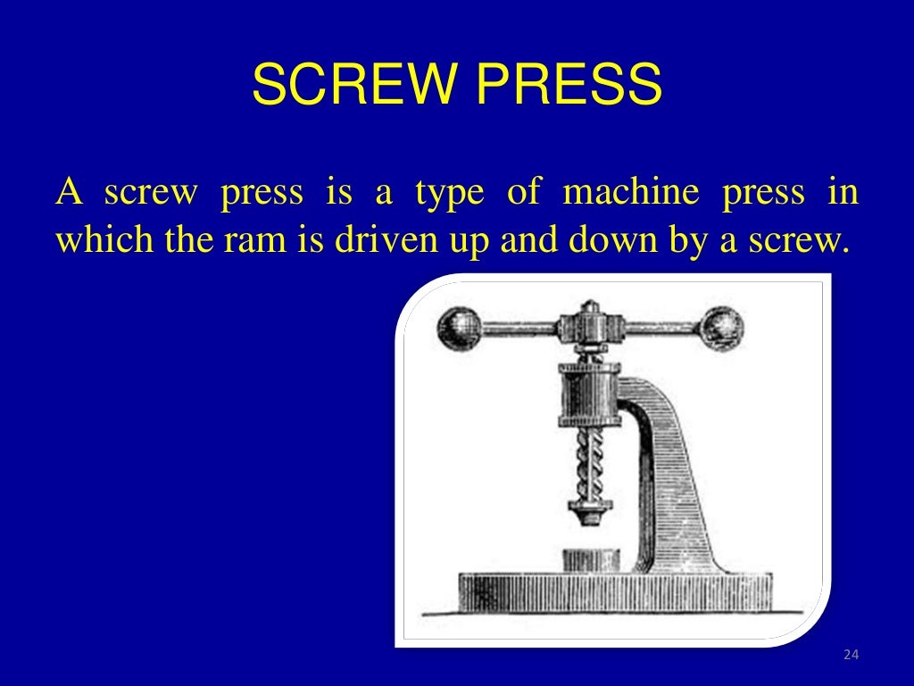Classification and Types of Press