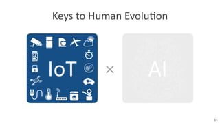 11
AI×IoT
Keys	
  to	
  Human	
  Evolu8on
 