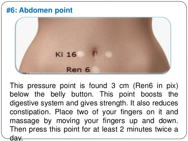 Press 6 Acupressure Points To Lose Weight