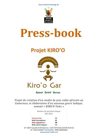 Pressbook kiro'o Games du 06-02-2014
