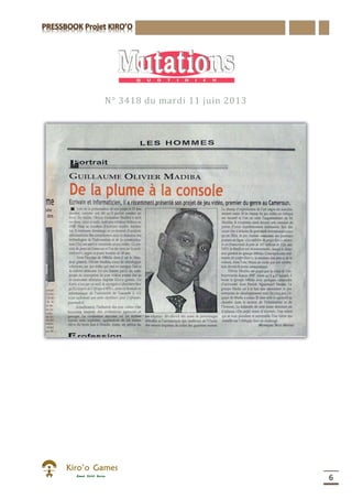 6
N° 3418 du mardi 11 juin 2013
 