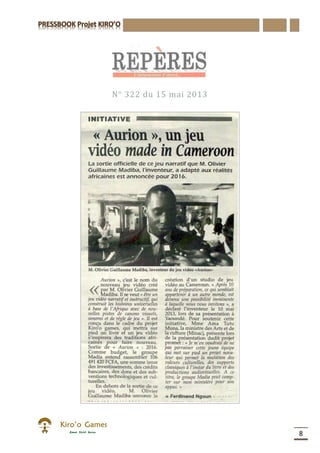 8
N° 322 du 15 mai 2013
 