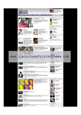 www.iletaitunefoislecinema.com
 