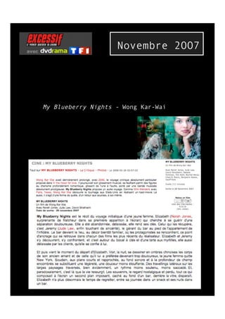 Novembre 2OO7




My Blueberry Nights - Wong Kar-Wai
 