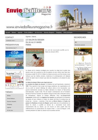 Pays : France Périodicité : En continu
Support : Art Actuel Diffusion : NC
Date : Février 2014 Catégorie : Presse Internet
_________________________________________________________________________________
 