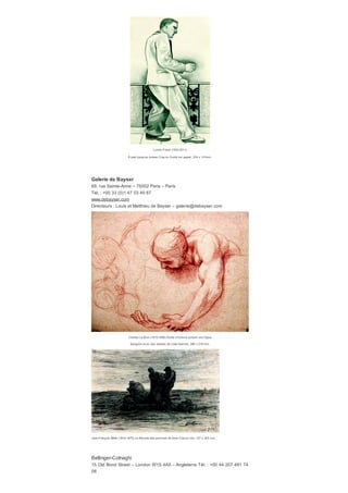 Pay sage à la cascade Aquarelle, 316 x 237 mm. Signée en bas à droite : hj harpignies.
Jean-Luc Baroni Ltd
​7-8 Mason’s Yard, Duke Street, St. James’s – London SW1Y 6BU – Angleterre
Tél. : +00 44 207 930 53 47 – www.jlbaroni.co.uk
Directeur : Jean-Luc Baroni / Contact : Joanna Watson – jwatson@jlbaroni.com
​​Baccio della Porta, dit Fra Bartolommeo (1472-1517)
Tête de moine portant capuchon, v ue de trois-quarts
Pierre noire et estompe, rehauts de pierre blanche, av ec esquisse partielle de pierre sanguine brune, 242 x 200 mm.
La f euille est complétée dans les coins supérieurs gauche et droit et sur les bords. Partiellement f ixé.
 