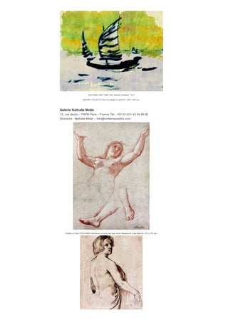 Andy Warhol (1928-1987) Miguel Bose, 1983 Graphite sur papier f ait main, 806 x 600 mm.
Porte au dos les timbres The Estate Andy Warhol, The Andy Warhol Foundation f or the Visual Arts et le numéro
manuscrit SF 115.047.
Martin Moeller & Cie
​Johnsallee 11 – 20148 Hamburg – Allemagne
Tél. : +00 49 (0)40 420 6388
www.moellerart.net
Directeur : Martin Moeller – mm@moellerart.net
Otto Dix (1891-1969) Autoportrait
av ec une cigarette, 1922 Cray on noir, 140 x 90 mm.
 