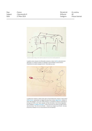 Pays : France Périodicité : En continu
Support : Francetvinfo.fr Diffusion : NC
Date : 27 Mars 2014 Catégorie : Presse Internet
_________________________________________________________________________________
 