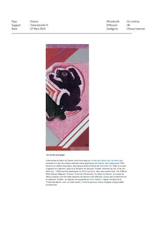 Pays : France Périodicité : En continu
Support : Francetvinfo.fr Diffusion : NC
Date : 27 Mars 2014 Catégorie : Presse Internet
_________________________________________________________________________________
 
