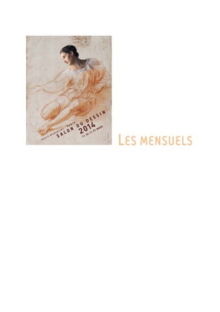 11 RUE MARTEL
75010 PARIS - 01 40 20 98 42
MARS/AVRIL 14
Bimestriel
Surface approx. (cm²) : 1737
N° de page : 6-11
Page 6/6
DESSIN
6685749300501/CLA/OTO/2
Eléments de recherche : SALON DU DESSIN : manifestation dédiée au dessin de collection, du 26 au 31/03/14 au Palais de la Bourse à Paris 2e,
toutes citations
Dans les musées
et galeries parisiens
Fin mars le dessin a Paris ne se résume
évidemment pas a Drawing now et au Salon du dessin
De nombreuses galeries ajustent leur programmation a ce
double evenement et proposent de quoi ravir les amateurs
du médium
En clin dœil a la 23e
edition du Salon du dessin
23 musees parisiens dont le Louvre le Musee Rodin
Beaubourg ou la maison de Victor Hugo participent du
24 au 31 mars a la XVe semaine du dessin et prolongent
I exposition organisée au sein du salon par les Beaux arts
de Nancy en mettant a I honneur le dessin d architecture
Du 19 mars au 13 avril I ecole des Beaux arts de
Paris organise quant a elle la Biennale du dessin a la Cite
internationale des arts de Paris et presente les travaux
de tres jeunes artistes Plus classique le Grand Palais
accueille du ll au 13 avril le Salon des livres anciens
estampes et dessins
Pour les institutions parisiennes Drawing now
et le Salon du dessin sont aussi I occasion de donner a
voir toute la diversite des arts graphiques de la bande
dessinee au dessin de presse Ainsi la BNF réunit sous la
thématique des 30 glorieuses les dessins de Gus et Testu
qui ont en commun devoir collabore a de nombreux
journaux Dans la même veine le Musee d art et d histoire
du judaisme consacre une exposition a Gotlib I un des
trublions de Fluide Glacial
Jean HELION(1904-1987) Cftmposton 1934 Aquarellesu pape 270x410mm
Provenance Co led on Fam Ile de art ste
 