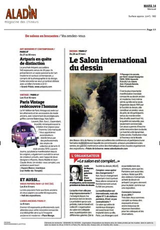 FEV 14
Mensuel
OJD : 58081
Surface approx. (cm²) : 555
N° de page : 12
Page 1/1
DESSIN
9458698300505/CLA/ARN/2
Eléments de recherche : SALON DU DESSIN : du 28/03 au 02/04/12 au Palais de la Bourse à Paris 2e, toutes citations
Ils font lactu
CHARLES
DE MEAUX
LE BELPHÉGOR
DE BEAUBOURG
Brouillant les frontières entre
cinéma et art contemporain,
cetouche-à-toutdetalentest invité
à faire entrer un train fantôme
au Centre Pompidou, à l'occasion
du Nouveau Festival.
Le Nouveau Festival est le repaire chéri des marginauxcélestes La manifestation, qui
navigue entre expositions, performances, conférences et spectacles, aimante les créa
leurs sans attaches, errant d'une discipline àl'autre. Danscette lignée, Jyeut en 2013 Gisèle
Vienne, chorégraphe (entre autres), ily a en 2014 Charles de Meaux.Jockeypendant des
années - bien que sachant que cette carrière-là était inaccessible pour un gaillard de sa
tailleetqu'ilnepasseraitjamais,pro—,CharlesdeMeaux,néen1967,aglisséverslecinéma
en restant au milieu du gué. Pour créer sa propre société de production, il s'est en effet
associé non pas à des gens de cinéma, maîs à des artistes. Et pas des moindres: Pierre
Huyghe, Philippe Parrenoet Dominique Gonzalez-Foerster sont àses côtés quandAnna
Sanders Filmsvoit le jouren 1997 C'est-à-dire dejeunes artistes àl'époque, impatients de
sedoterd'uncadre deproductionsouple, adapté auxformatsalternatifsdeleurs créations
Lequel donneravie àAnn Lee, petite star de synthèse faisant ses premiers pas, glorieux,
dans le pavillon français de la biennale deVenise en 2001, auréolée d'un Lion d'or. Anna
Sanders produit également les films de l'artiste thaïlandaisApichatpongWeerasethakul,
notamment Uncle Boonmee, Palme d'or à Cannes en 2010.
À l'image de sa société de production, Charles de Meaux est une espèce d'être collectif,
qui s'aventure en bande, à tâtons, vers des espaces-temps incertains Un de ses premiers
films, àchevalentrefiction,documentaire,conteoraletcarnetdevoyage,lePontdutrieur
(réalisé avec Philippe Parreno), explorait ainsi l'étrange Pamir, cette lointaine région du
Tadjikistan dévastée parlaguerre civile etlacrise économique.Tandis queMarfaMystery
Lights-A Concert for the UFO's, une vidéo sortie en DVD, documentait un concert orga-
niséàMarfa,villageduTexasplacésousl'emblèmedusculpteurminimalisteDonaldJudd,
où des extraterrestres manifesteraient leur présence à travers des phénomènes lumineux
inexpliqués. On pourrait encore citer Stanwtx, court-métrage dans lequel les hommes
cèdent le pas aux robots et aux ordinateurs, ou bien ShimkentHotel, voyage au centre de
l'Asie mineure, où Melvil Poupaud, Caroline Ducey et Romain Duris, partis réussir leur
vie,fontenretourl'expénencedélicatementensabléeduchaos Maîsles/ombiesquihantent
l'œuvre de Charles de Meauxont pourl'heure quitté l'écran. Ils frappent en effet àlaporte
duCentrePompidou.Devantlequel,lit-ondansledossierdepresseduNouveauFestival,le
cinéaste (entre autres) a eu cette vision où s'esquissent déjà les formes d'un train fantôme,
forain et infernal. «Arriver devant le Centre Pompidou, s'arrêter surla Piazza.. Regarder
les tuyaux blancs qui sortent du sol Se demander où Js vont. Imaginer les entrailles du
batiment Et si ces tuyaux ressortaient au milieu du Forum>» Judicaël Lavrador
> «L'oubli,lesouvenir, la réminiscence- S*édition du Nouveau Festival» du 19fevrierau 10 mars
Centrepompidou piazza Georges Pompidou 75004 Pans 0144781233 www centrepompidou fr
Dowii
LOUISDE BAÏSE»
Le galette parisien est le nouveau
president du Salon du dessin
dont la 23' édition se tiendra du
26 au 31 mars au Palais Brongniart
aParis ll succèdea HerveAaron
(galerie Didier Aaron& De),
qui était a la tete dè la manifestation
depuis seize ans
NATHALIE BONDIL
Parcours sansfaute pour
la Française conservatrice en chef
depuis 2000 et directrice depuis
2007 du musee des Beaux Arts
de Montreal, elle deviendra
au printemps vice présidente
duConseildesartsduCanada
Une belle reconnaissance
OUSMANESOW
TrenteansapresIintronisationde
LeopoldSedarSenghoral'Académie
française, lesculpteursénégalais
est le premierAfricain a rejoindre
IAcademie des beaux arts L'artiste
dp 78 ansa eteelu a I unanimité
aufauteuil précédemmentoccupepar
lepeintreaméricainAndrewWyeth
ODILE DEC?
C'est la femme architecte de
I année 2013 La premiere edition du
Prix des femmes architectes,
décerne par I An/ha (Association
pour la recherche sur la «ille
et l'habitat), a rencontre un large
succes avec 451 proiets présentes
par 106 femmes
«UE DEPUIS
Membre du comite d acquisition de
la CollectionSocietegeneraledepuis
2011, cette diplômée en histoire
de l'art a ete promue a la tete
du mecenat artistique de la banque
Sa nomination témoigne d'une
volonté de pérenniser les acquisitions
et les actions de la collection
URSSChWENBACH
Lemilliardairesuisseestsoupçonne
defraude Destoiles de maîtres
d'unevaleurde 75 millions defrancs
suisses auraient ete importées
etaccrochéesaumurdesonpalace
zurichois sans qu'aucune taxe
ne soit perçue selon une enquête
des douanes fédérales
 