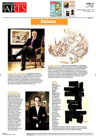 AVRIL 14
Mensuel
OJD : 40055
Surface approx. (cm²) : 3060
N° de page : 62-67
Page 6/6
DESSIN
1949759300506/CLA/ALR/2
Eléments de recherche : SALON DU DESSIN : manifestation dédiée au dessin de collection, du 26 au 31/03/14 au Palais de la Bourse à Paris 2e,
toutes citations
Victor Baltard Eglise de la Trinité cles Monts et Academie de France a Rome vers 1834 crayon et aquarelle sur papier 26 7 x 19 5 cm
( M ISEE DESBEAIX f RTS DE IM'VNCY PAT^ CE BJREN)
 