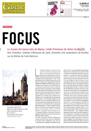 21 MARS 14
Hebdomadaire
OJD : 29335
Surface approx. (cm²) : 2637
N° de page : 241-245
Page 5/5
DESSIN
4963959300507/CLA/AVH/2
Eléments de recherche : SALON DU DESSIN : manifestation dédiée au dessin de collection, du 26 au 31/03/14 au Palais de la Bourse à Paris 2e,
toutes citations
imposée par le lieu les pousse a privilégier des
œuvres de qualite
Quelles sont les tendances émergentes ?
Les tendances s inscrivent davantage dans les
œuvres que dans les époques Jusque dans les
annees 1980 lesdessins dits«historiensde lart»
- pas toujours faciles de lecture un peu pales et
pas tres graphiques - trouvaient la faveur des
collectionneurs parce que justement les histo
riens pouvaient souvent les rapprocher du
tableau
A I heure actuelle, le marche est plus large Le
gout s'oriente vers un dessin plus marquant tres
graphique et « fort » qui se détache par rapport a
la feuille, quelle que soit I epoque
Omd du stand des«dessinsanonymes» ?
Ce coin rencontre un vif succes, car il interesse
autant les marchands qui peuvent soumettre un
dessin au jugement des autres que les visiteurs
Pour ces derniers cest I endroit idéal ou ils
peuvent se lancer dans I attribution, la recherche
Cetespace«marchebien»etbeaucoupviennent
ensuite nous voir sur le stand de la galerie pour
echanger, partagerleurs connaissances,voire
suggérer des attributions
En qualité d'exposant, que présenterez-
vous lors de cette édition ?
Parmi la trentaine d œuvres en notre posses
sion, nous mettrons en avant des pieces
majeures, comme ce pastel de Benedetto Luti a
effet de matiere poudre intitule Buste déjeune
fille Nous aurons aussi un dessin au crayon noir
de Jean François Millet, La Recolte des pommes
de terre Par ailleurs, nous montrerons un dessin
au caractère extrêmement puissant et plutôt
rare pour cet artiste, un fusain et estompe inti
tule Celle qui fut la belle Heaulmiere d Auguste
Rodin et Neptune et Amphitnte de Charles
Le Brun, une etude pour une figure portant un
triton
Avez-vous connaissance des œuvres présen-
tées par vos confrères avant Couverture ?
Non, nous découvrons leur selection en même
temps que le public1
Des coups de cœur au cours de votre
carrière?
J'aurais aime conserver un grand nombre de
dessins maîs j'ai du les céder car ce n est pas le
rôle d'un marchand que de garder de maniere
égoïste ll faut savoir partager ' •
Jean François Millet (1814 1875),
La Recolte des pommes dè terre
crayon noir, 12,7 x 20 3 cm
COURTESY GALERIE DE BAYSER
ÀSAVOIR
23* edition du Salon du dessin palais
Brongniart place de la Bourse
Paris ll" tel OI 45 22 61 05
www salondudessm com
Du 26 au 31 mars
 