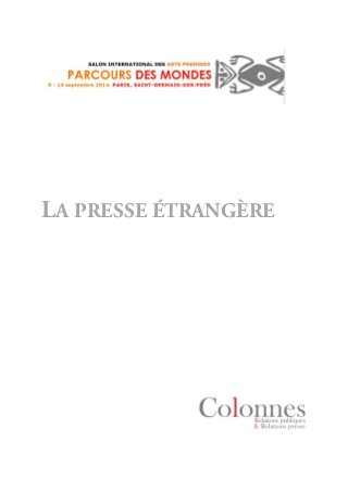 LA PRESSE ÉTRANGÈRE
 