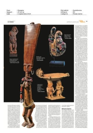 Pays : Espagne Périodicité : Quotidienne
Support : El Correo Diffusion : NC
Date : 6 septembre 2014 Catégorie : Presse écrite
 