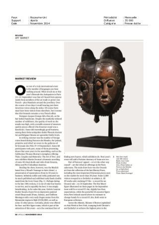 Pays : Royaume-Uni Périodicité : Mensuelle
Support : Apollo Diffusion : 35 000
Date : Novembre 2014 Catégorie : Presse écrite
 