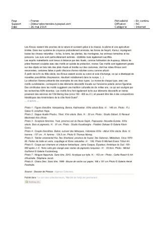 Pays : France Périodicité : En continu
Support : Détoursdesmondes.typepad.com Diffusion : NC
Date : 26 mai 2014 Catégorie : Internet
 