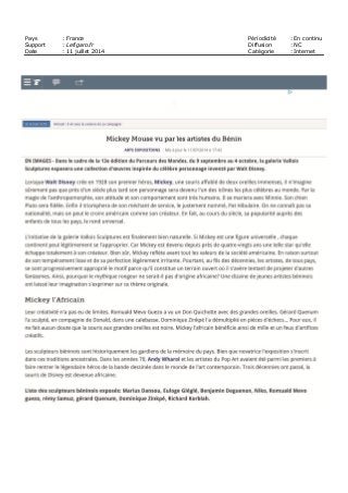 Pays : France Périodicité : En continu
Support : Lefigaro.fr Diffusion : NC
Date : 11 juillet 2014 Catégorie : Internet
 