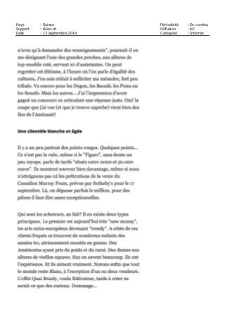 Pays : Suisse Périodicité : En continu
Support : Bilan.ch Diffusion : NC
Date : 13 septembre 2014 Catégorie : Internet
 