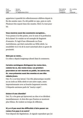 Pays : Suisse Périodicité : En continu
Support : Bilan.ch Diffusion : NC
Date : 14 septembre 2014 Catégorie : Internet
 