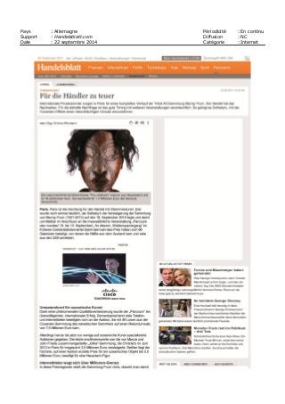 Pays : Allemagne Périodicité : En continu
Support : Handelsblatt.com Diffusion : NC
Date : 22 septembre 2014 Catégorie : Internet
 